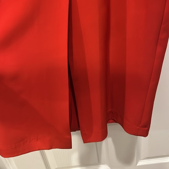 CeCe Red Sheath Midi Dress Square Neck Cocktail - Picture 8 of 10